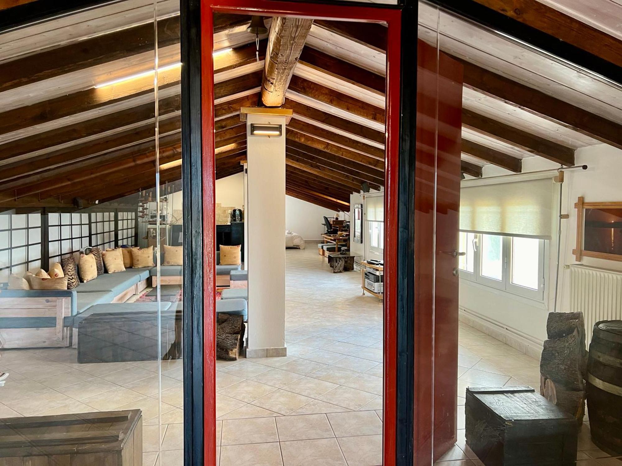 Σοφιτα Ξυλο Μεταλο Γυαλι Apartment Alykes Potamou ภายนอก รูปภาพ