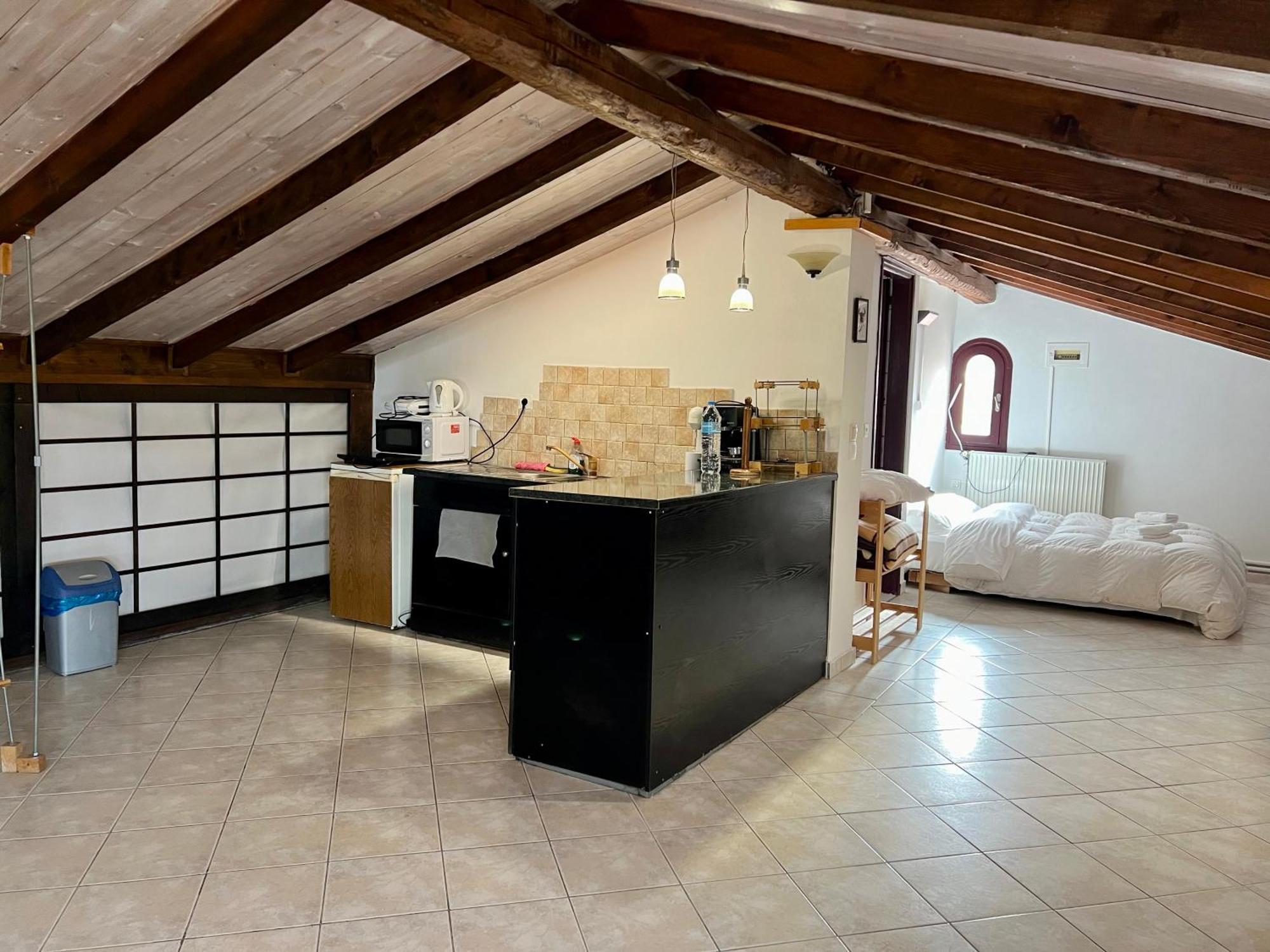 Σοφιτα Ξυλο Μεταλο Γυαλι Apartment Alykes Potamou ภายนอก รูปภาพ